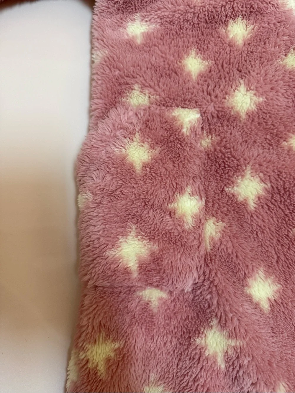 Hanna Andersson Girls Pink Star Fuzzy Fleece Hooded Jumpsuit Size 100/ 3T